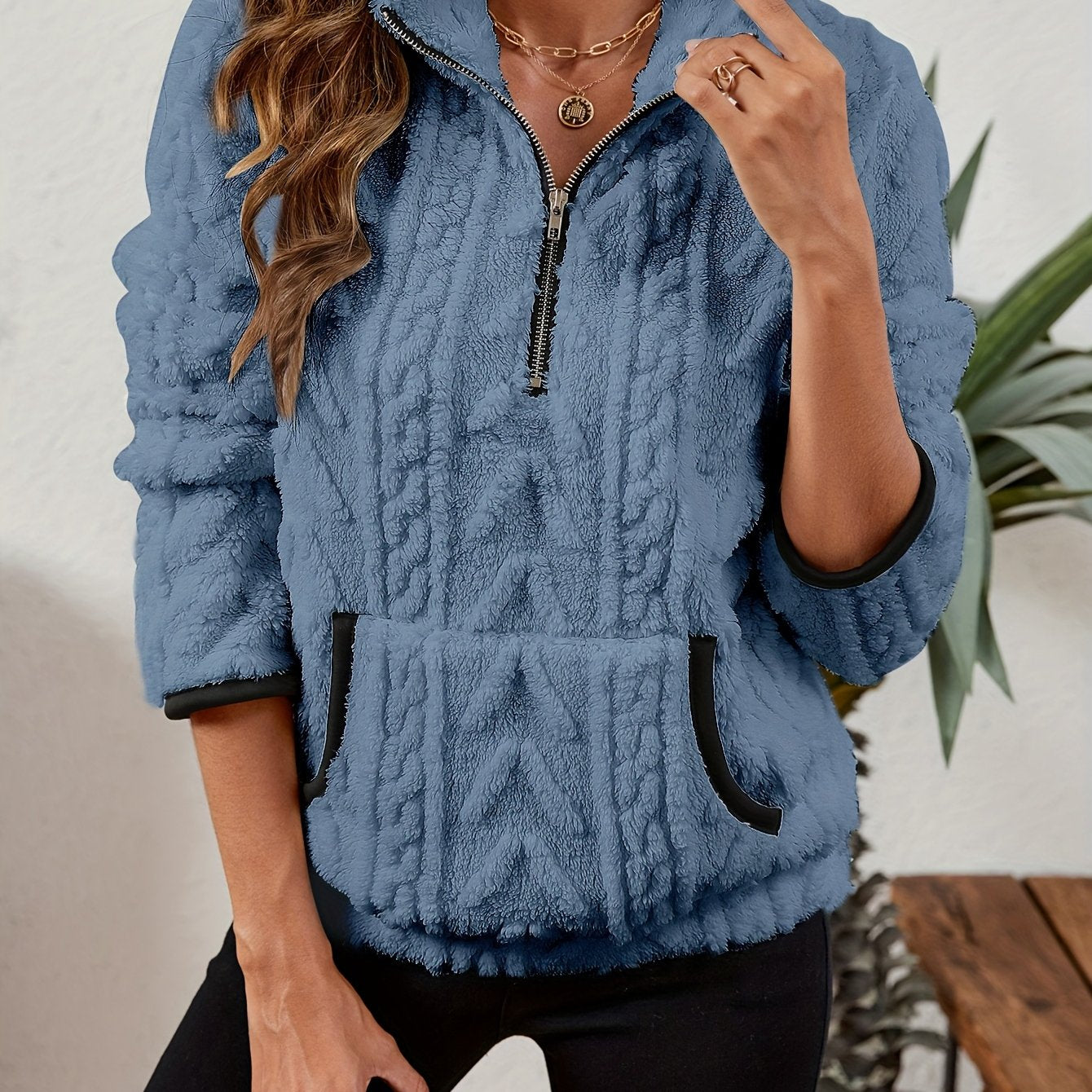 Delilah | Cozy Half-Zip Pullover 13