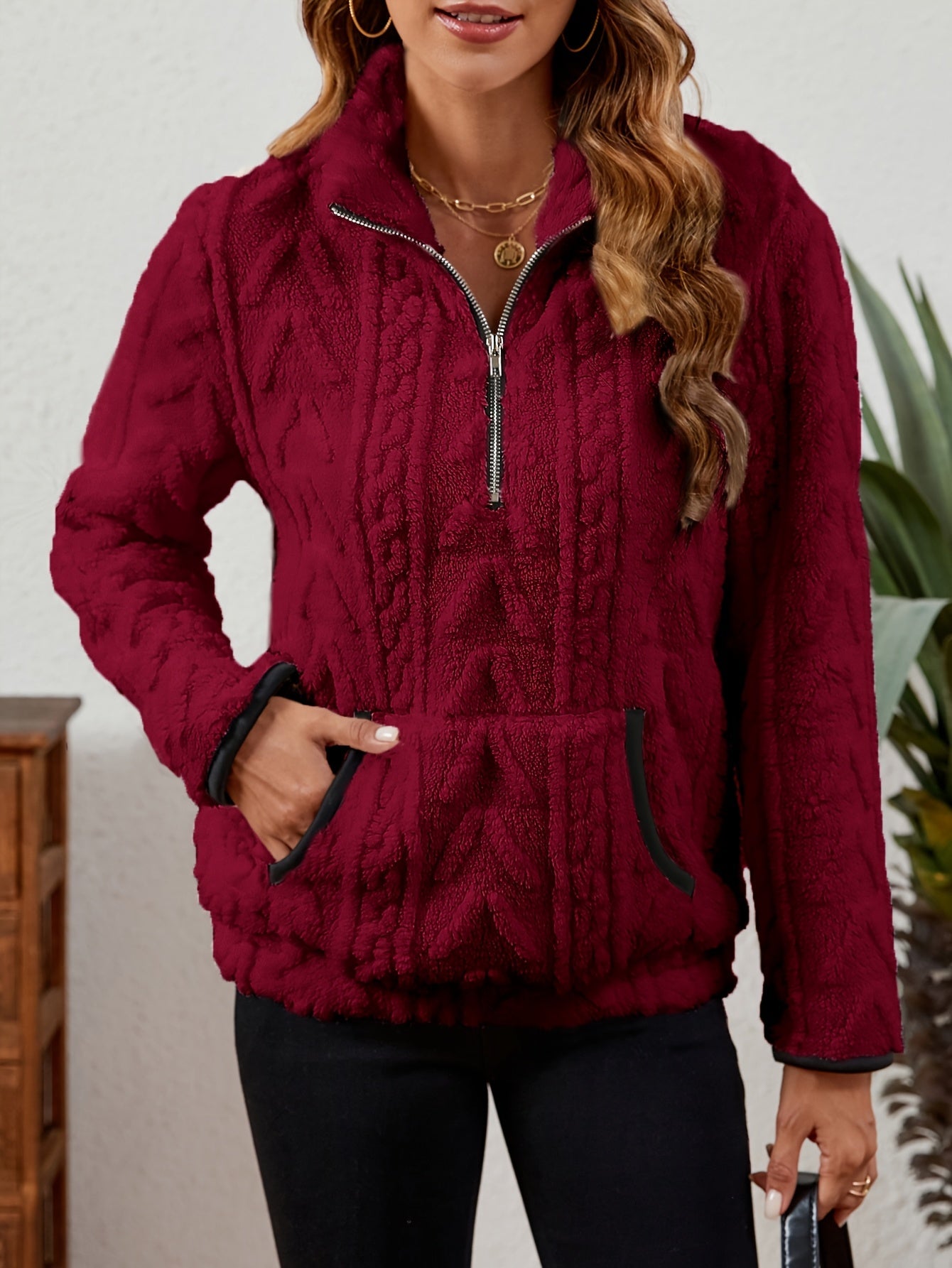 Delilah | Cozy Half-Zip Pullover 3