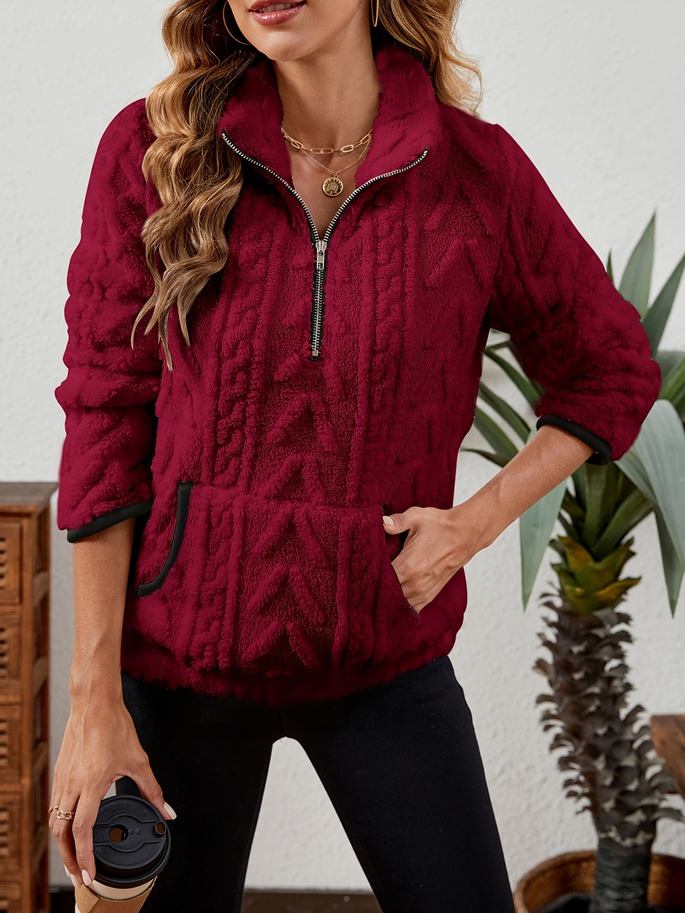 Delilah | Cozy Half-Zip Pullover 4