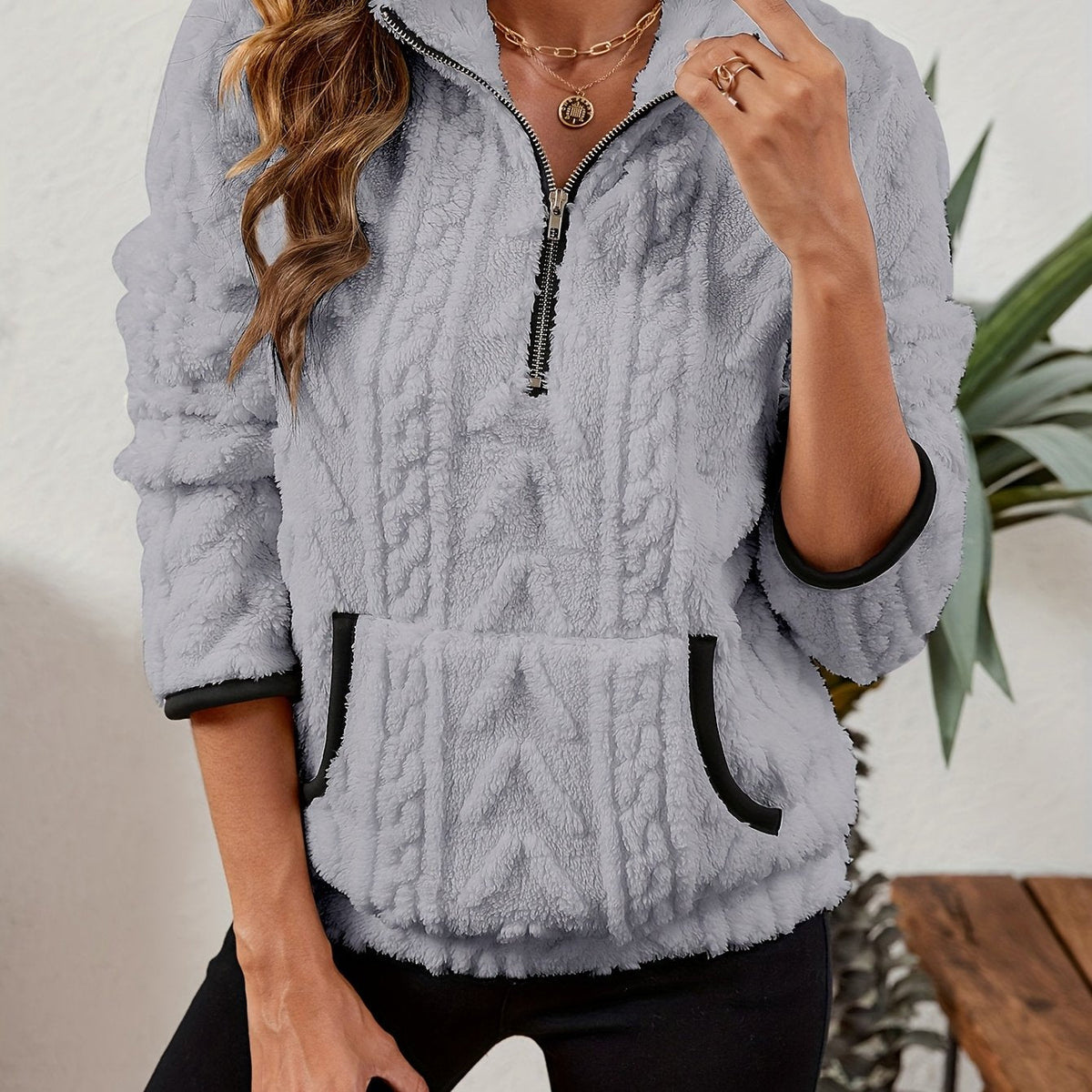 Delilah | Cozy Half-Zip Pullover 7