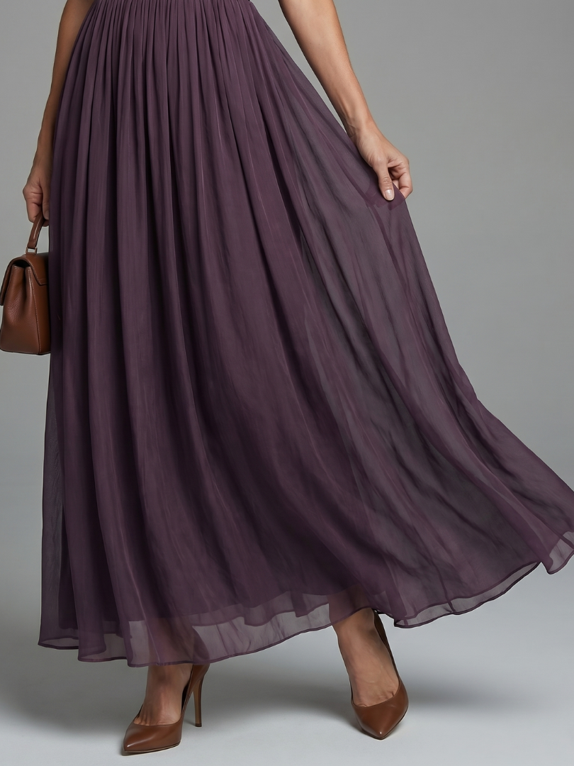 Elara Maxi Dress | Gathered Waist, Keyhole Neckline 2
