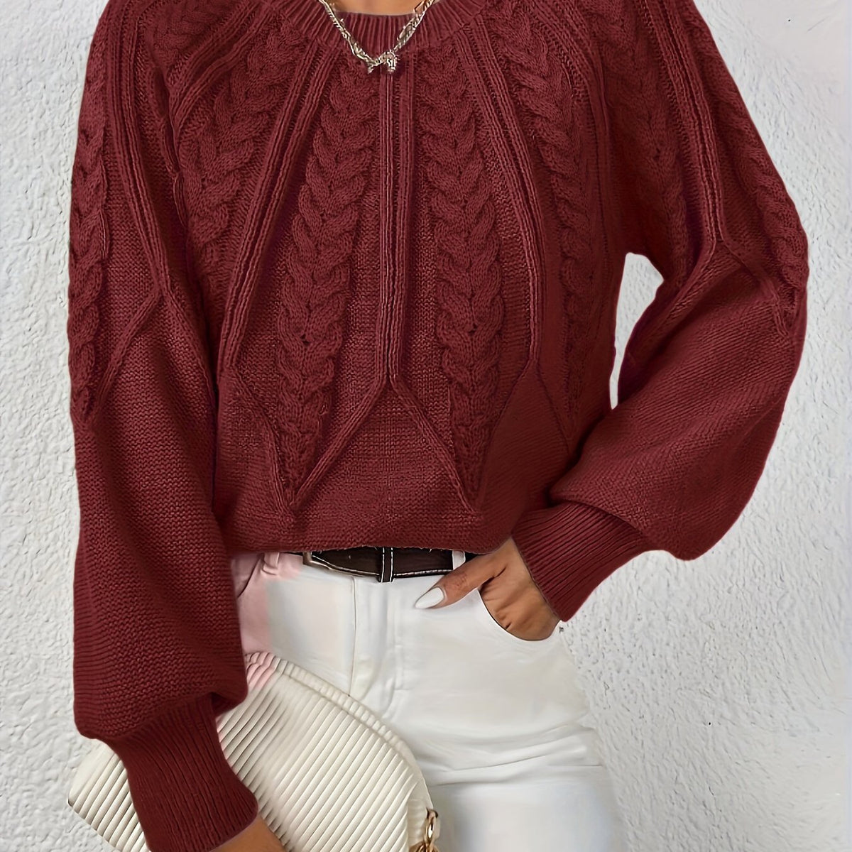 Eleanor | Relaxed Cable-Knit Sweater 10
