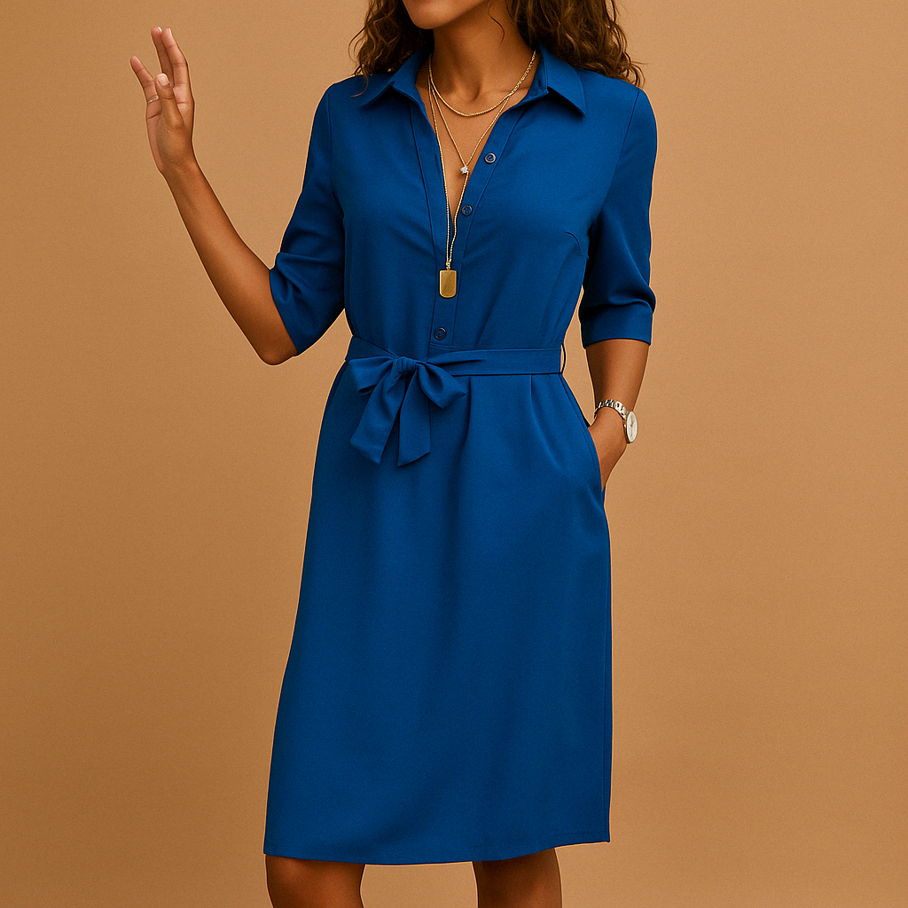 Elegant, casual, fitted dress for women | Milou 1
