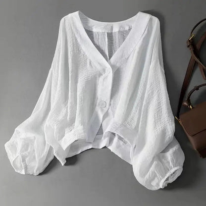 Eliana Summer Linen Blouse 0