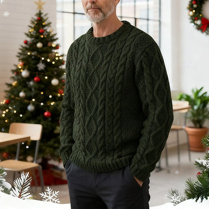 Ellis | Cable Knit Crew Neck Sweater 2