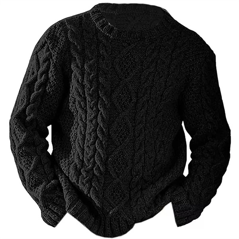 Ellis | Cable Knit Crew Neck Sweater 6