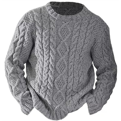 Ellis | Cable Knit Crew Neck Sweater 8