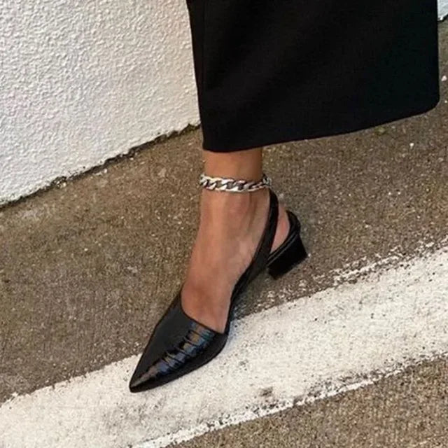 Erica | Women's Slingback Pointed Toe Heels 6