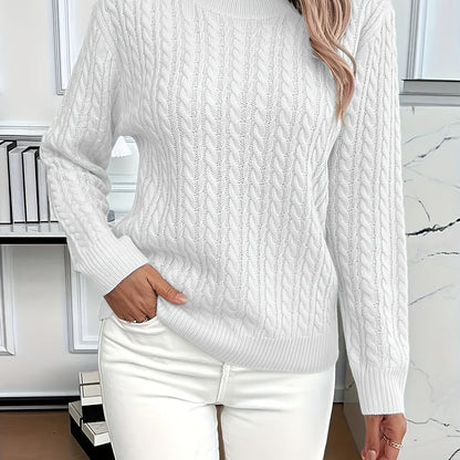 Faye | Cable-Knit Round Neck Sweater 12