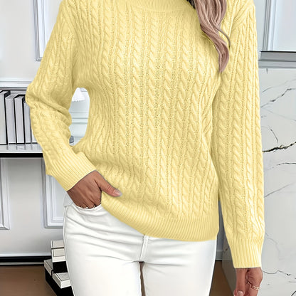 Faye | Cable-Knit Round Neck Sweater 9
