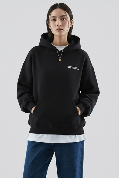 Women's Hoodie – Kangaroo Pocket, Chest Graphic Detail