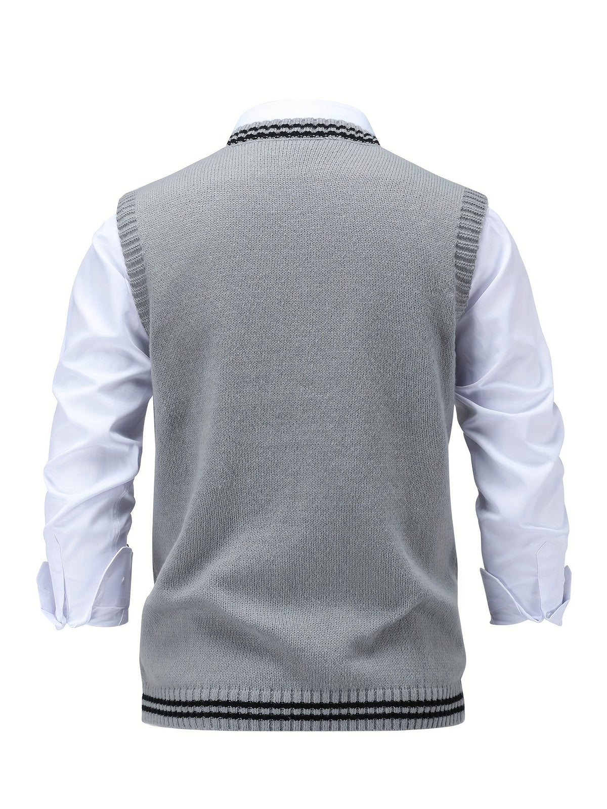 Gideon | Cable-Knit V-Neck Sweater Vest 1