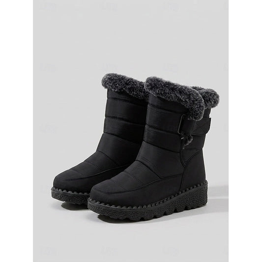 Greta | Cozy Fur-Trimmed Winter Snow Boots 0