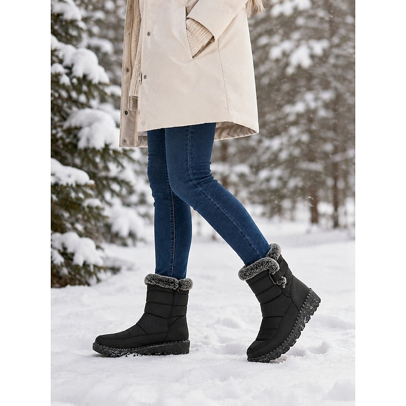 Greta | Cozy Fur-Trimmed Winter Snow Boots 3