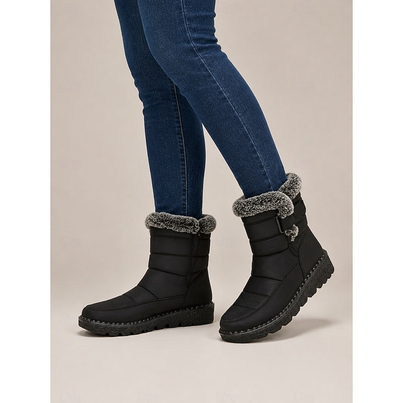 Greta | Cozy Fur-Trimmed Winter Snow Boots 4