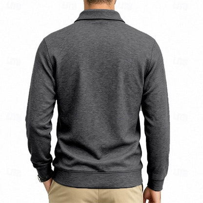 Harold | Refined Long-Sleeve Pocket Polo Shirt 4