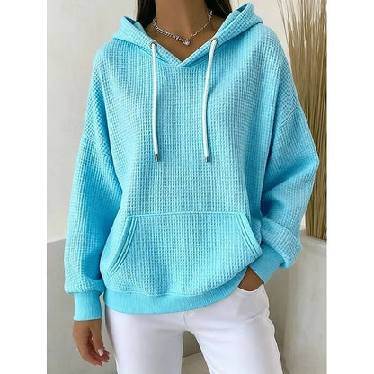 Harper | Textured Drawstring Hoodie 3