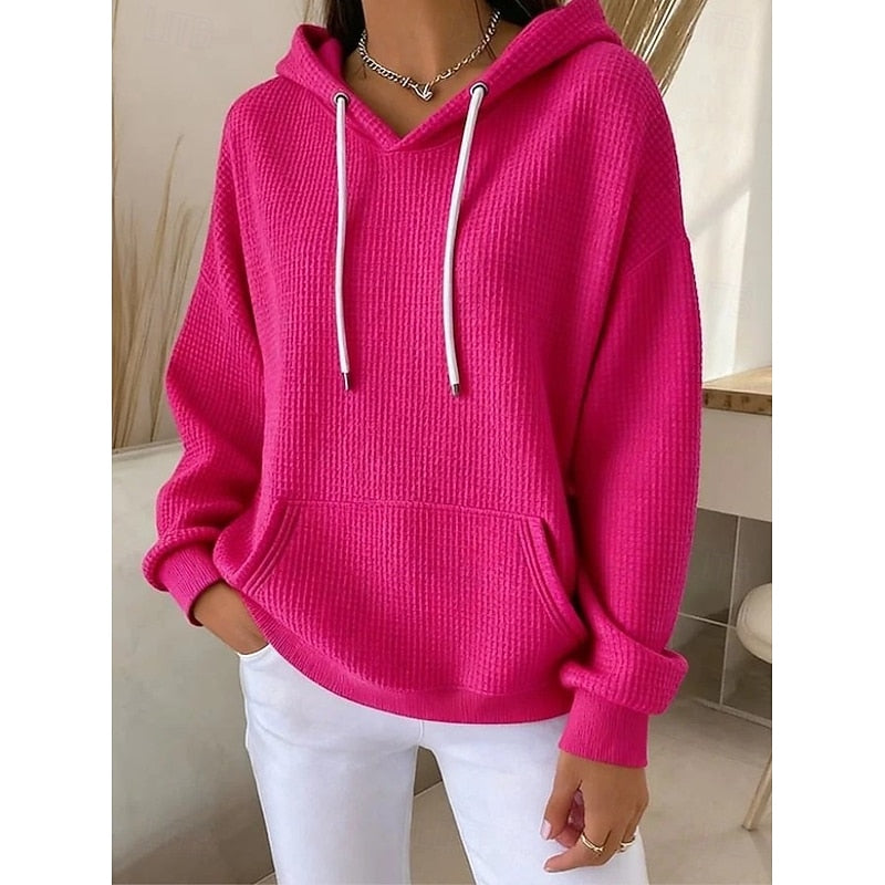 Harper | Textured Drawstring Hoodie 5
