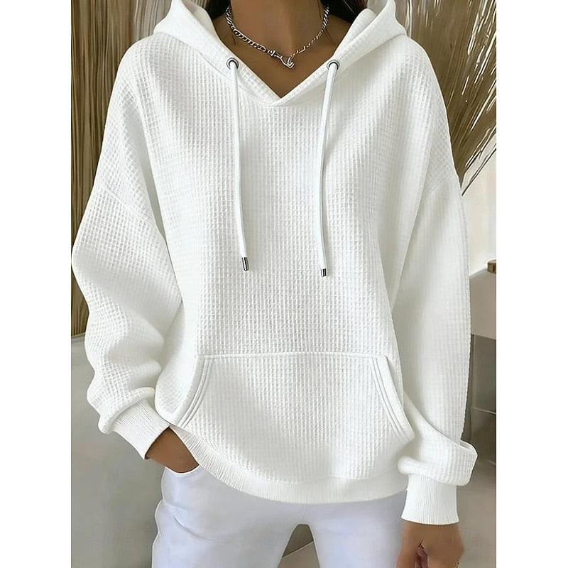 Harper | Textured Drawstring Hoodie 7
