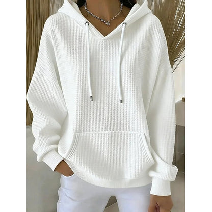 Harper | Textured Drawstring Hoodie 7