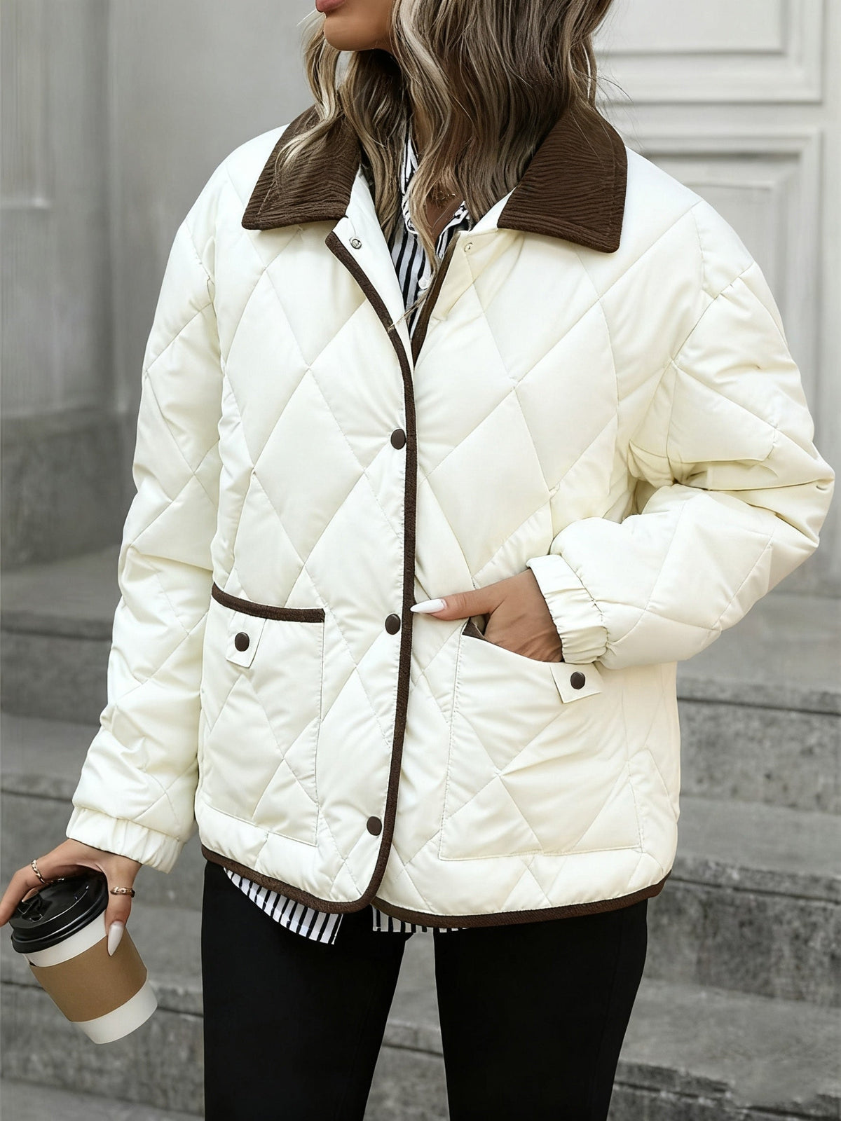 Imogen | Diamond-Quilted Padded Jacket 6