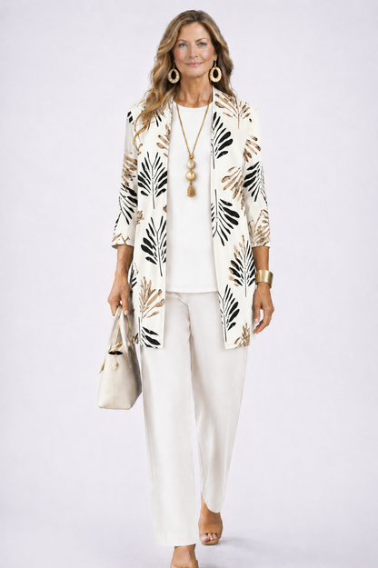 Iris 3-Piece Set | Relaxed Fit, Lightweight, Printed Trousers 12