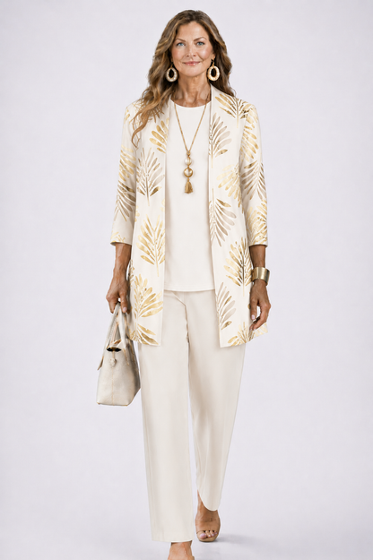 Iris 3-Piece Set | Relaxed Fit, Lightweight, Printed Trousers 9