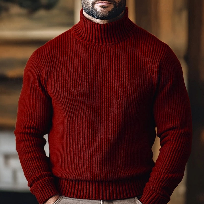 Jonathan | Ribbed Turtleneck Sweater 0