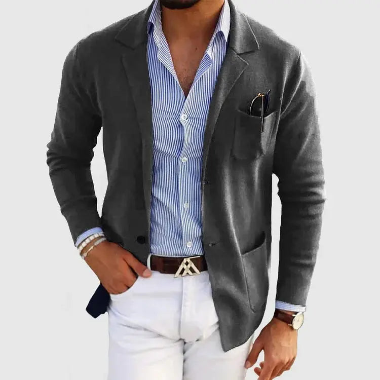 KNIT BLAZER JACKET FOR MEN 5