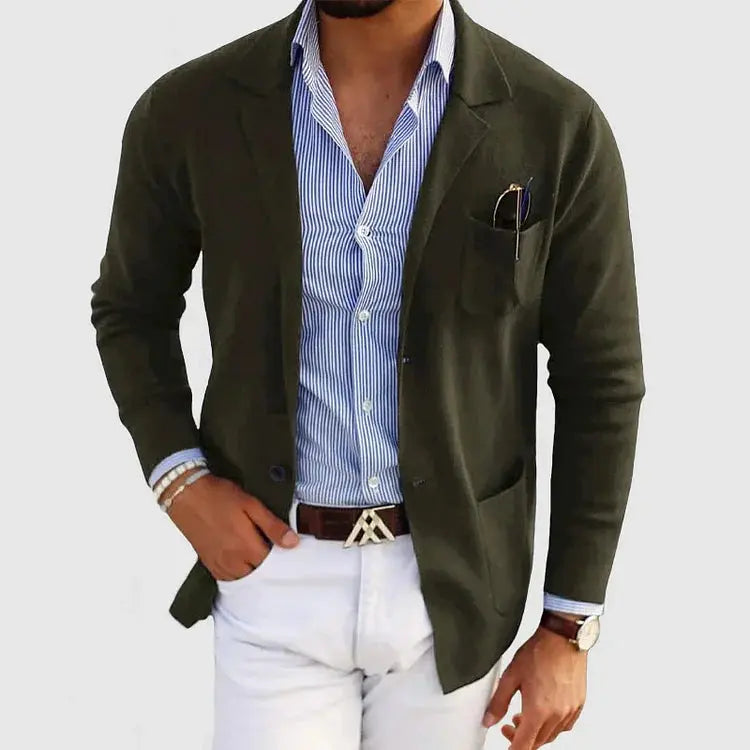KNIT BLAZER JACKET FOR MEN 6