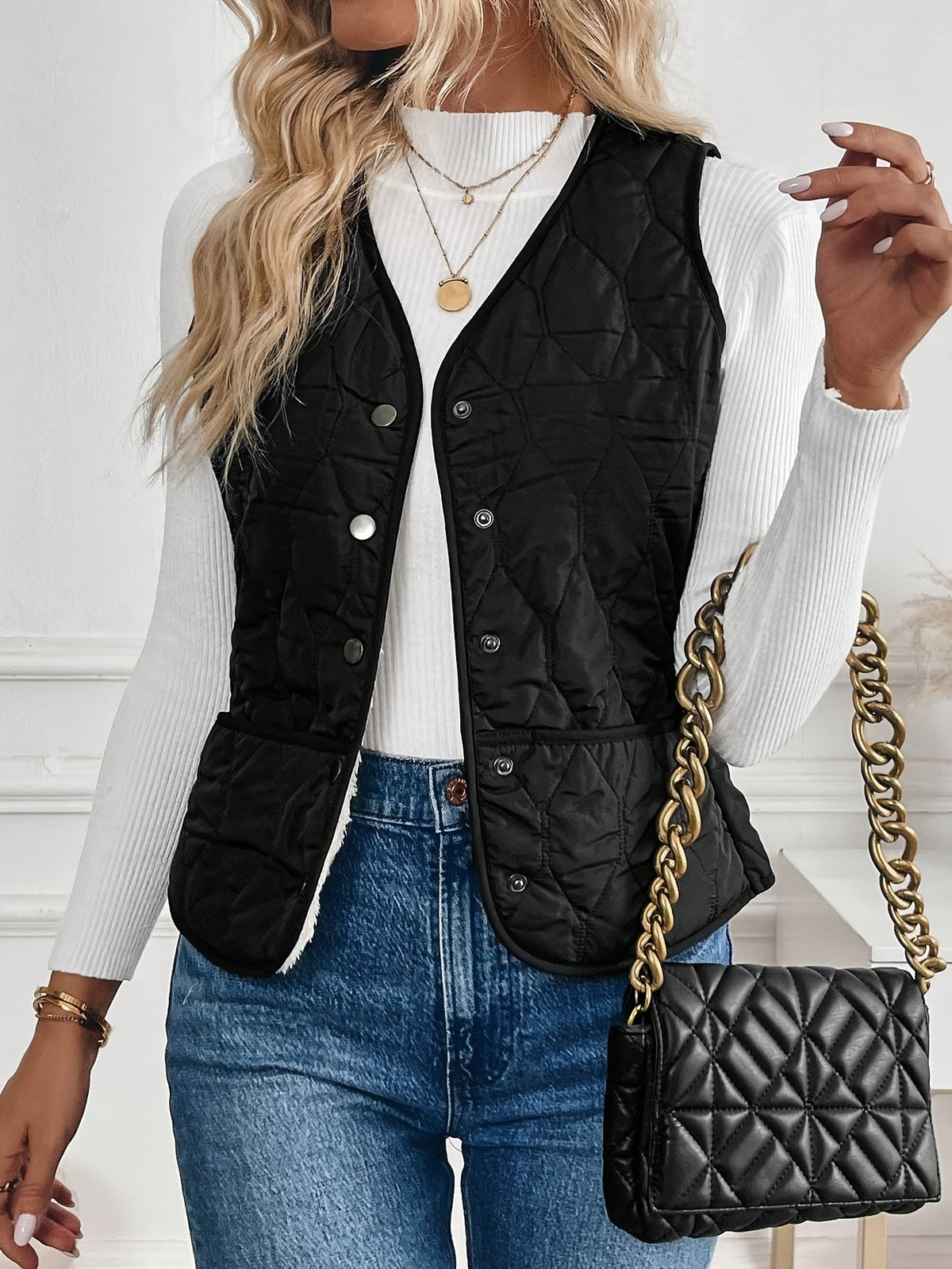 Kendra | Reversible Quilted Vest 6