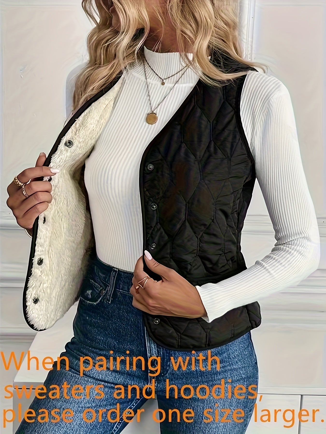 Kendra | Reversible Quilted Vest 7