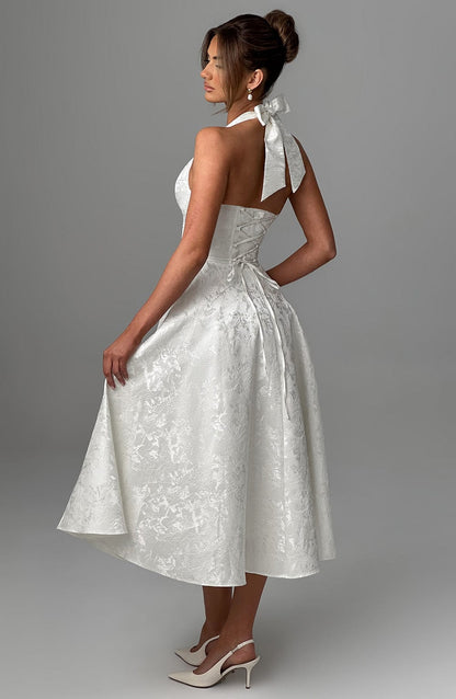 Kimberly | Women’s Wedding Gues Dress Halter Midi Dress 4