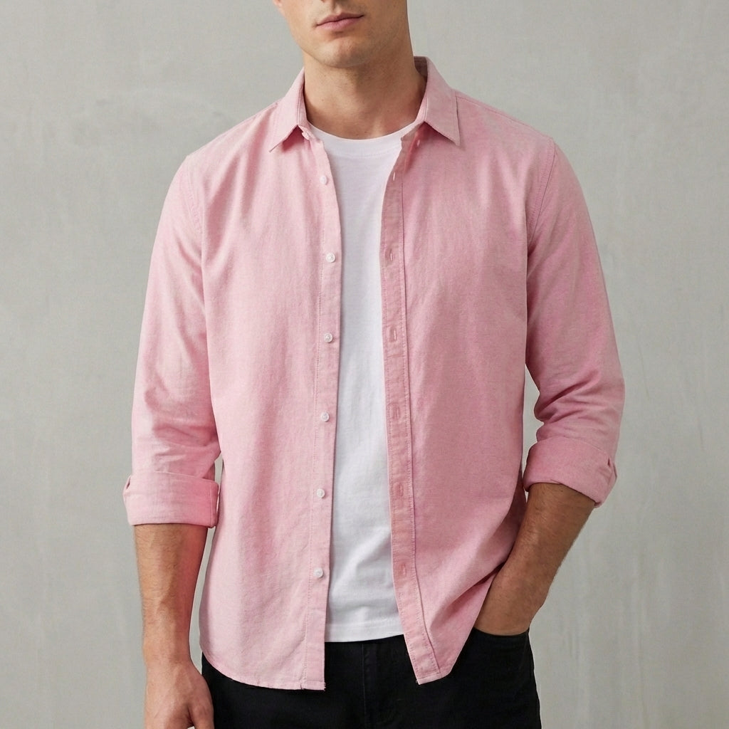 Laurence Relaxed Button-Down Shirt with Shirttail Hem 3