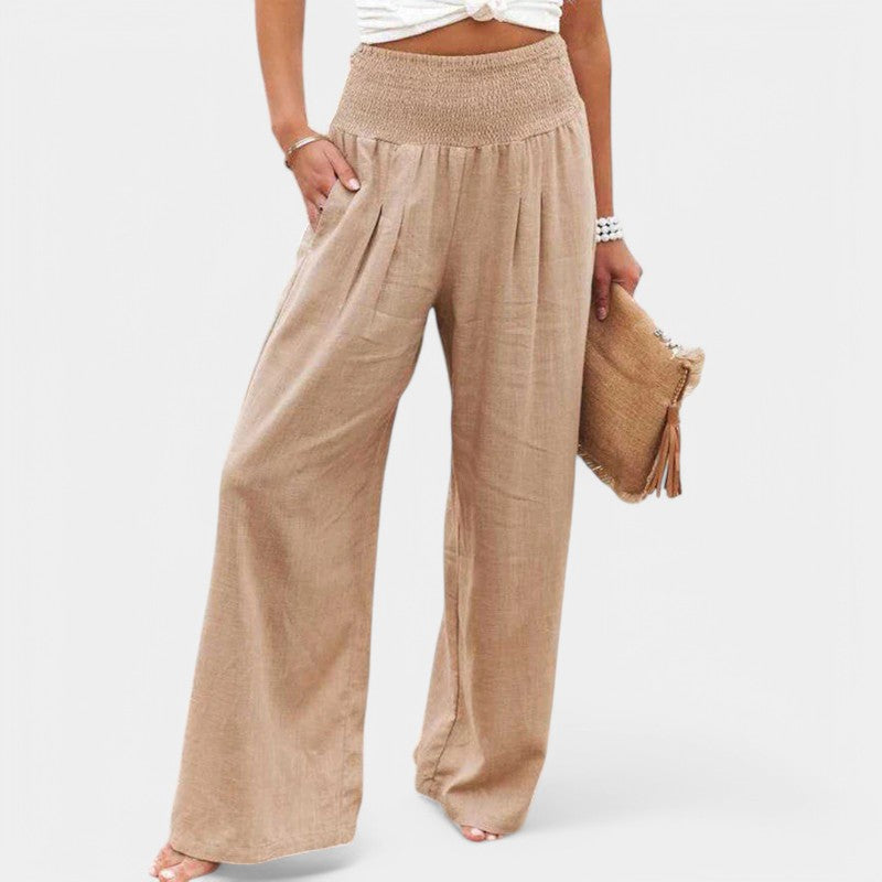 Women's High Waist Wide Leg Pants with Pockets