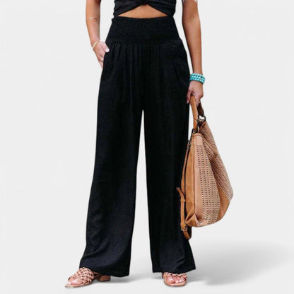 Women's High Waist Wide Leg Pants with Pockets