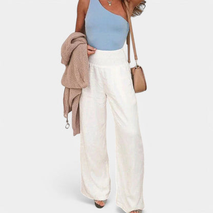 Women's High Waist Wide Leg Pants with Pockets
