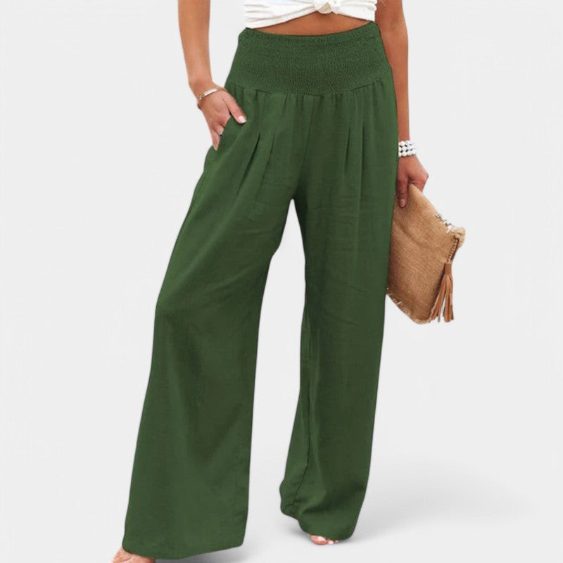 Women's High Waist Wide Leg Pants with Pockets