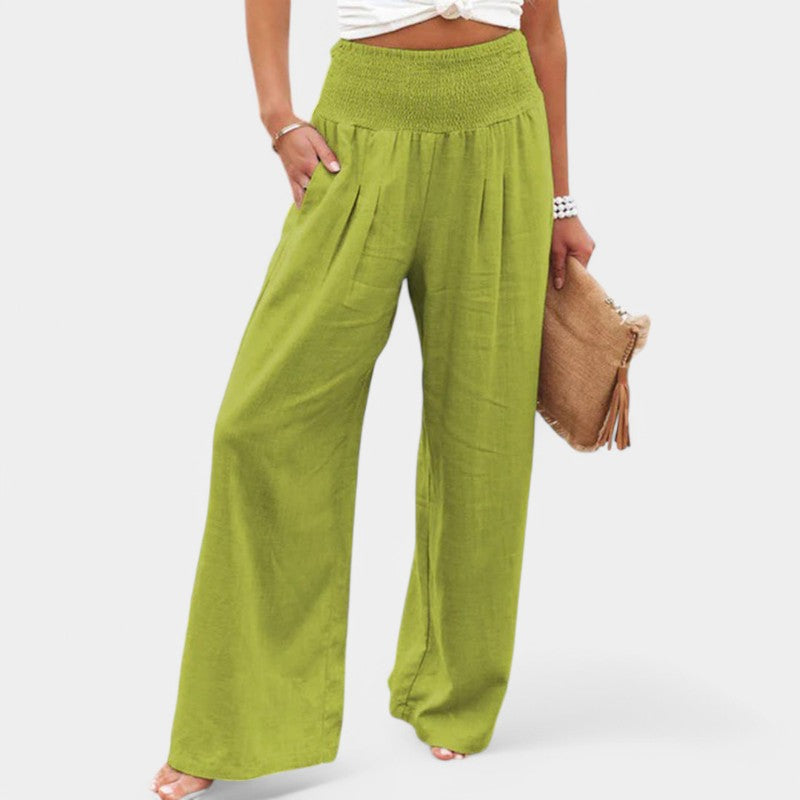 Women's High Waist Wide Leg Pants with Pockets