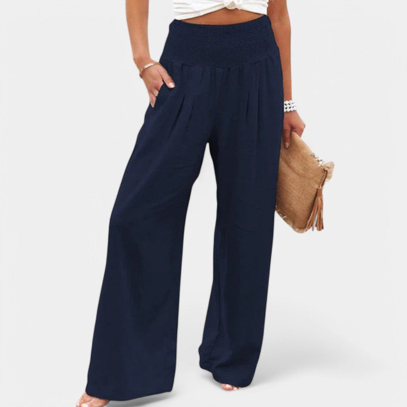Women's High Waist Wide Leg Pants with Pockets