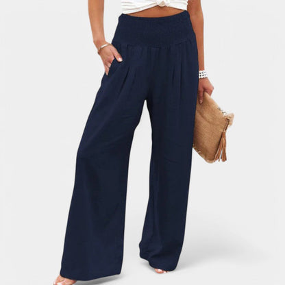 Women's High Waist Wide Leg Pants with Pockets