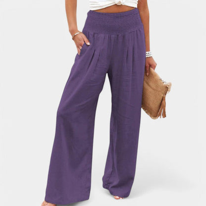 Women's High Waist Wide Leg Pants with Pockets