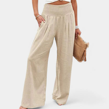 Women's High Waist Wide Leg Pants with Pockets