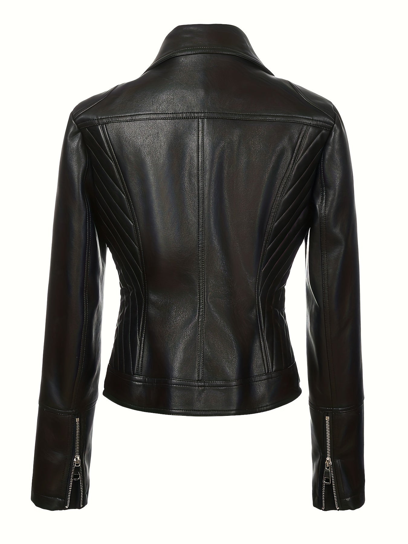 Mabel | Sculpted Zip-Front Moto Jacket 2