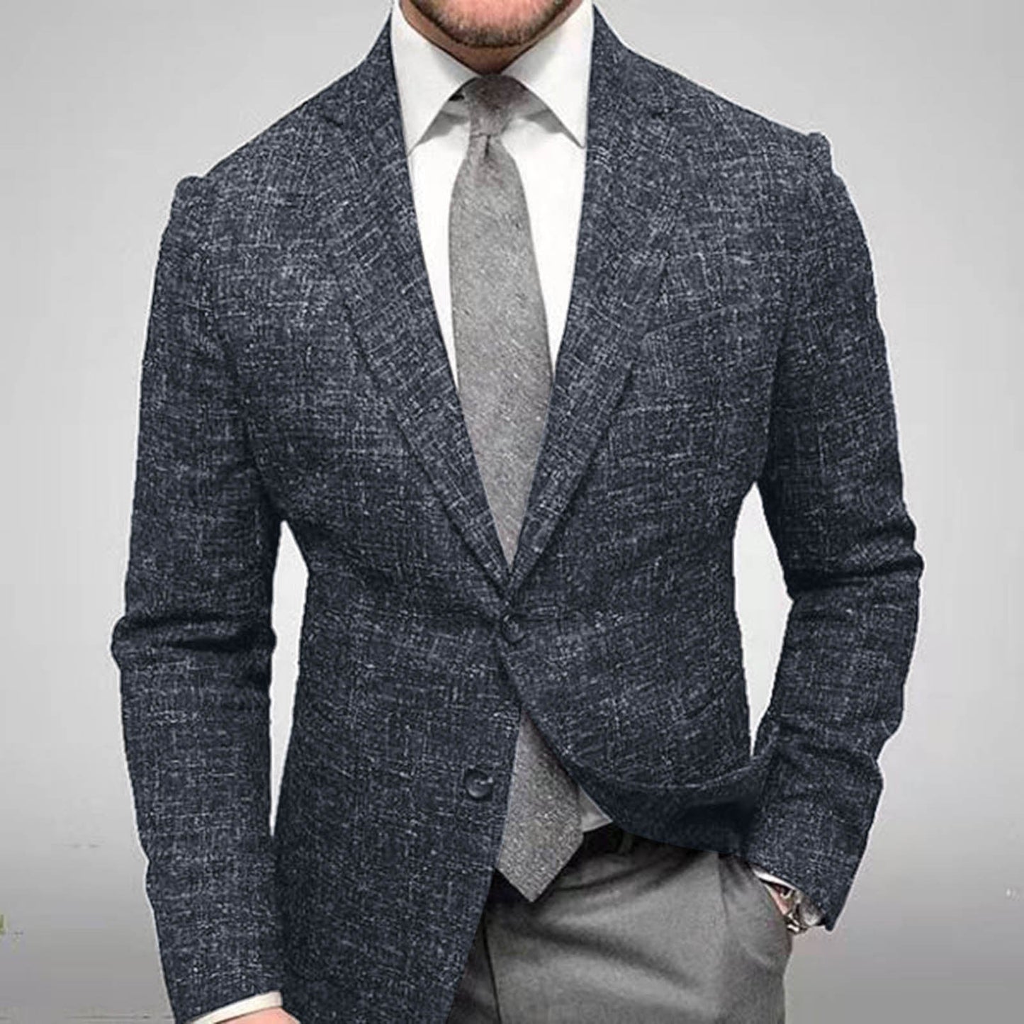 Maxwell | Men's Single Breasted Plaid Blazer Jacket 1
