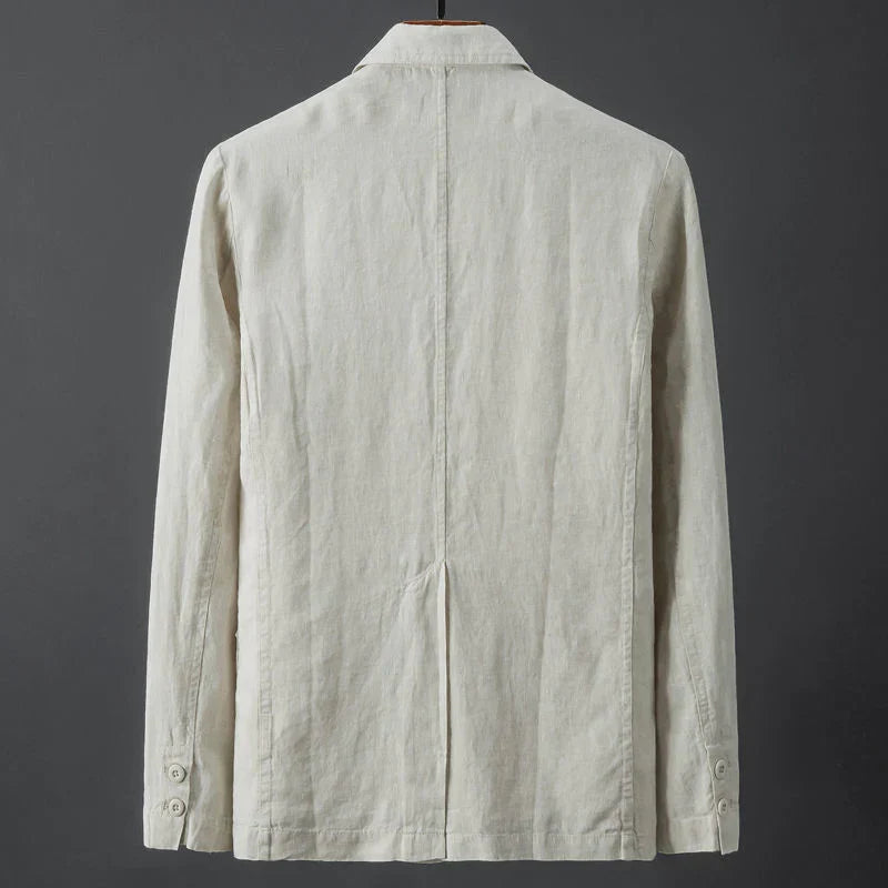 Men's jacket with lapel collar and button placket 3