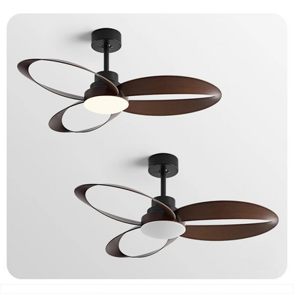 Modern ceiling fan – Wooden blades, dimmable LED lighting for the living room or bedroom 7