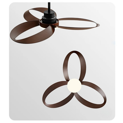 Modern ceiling fan – Wooden blades, dimmable LED lighting for the living room or bedroom 8