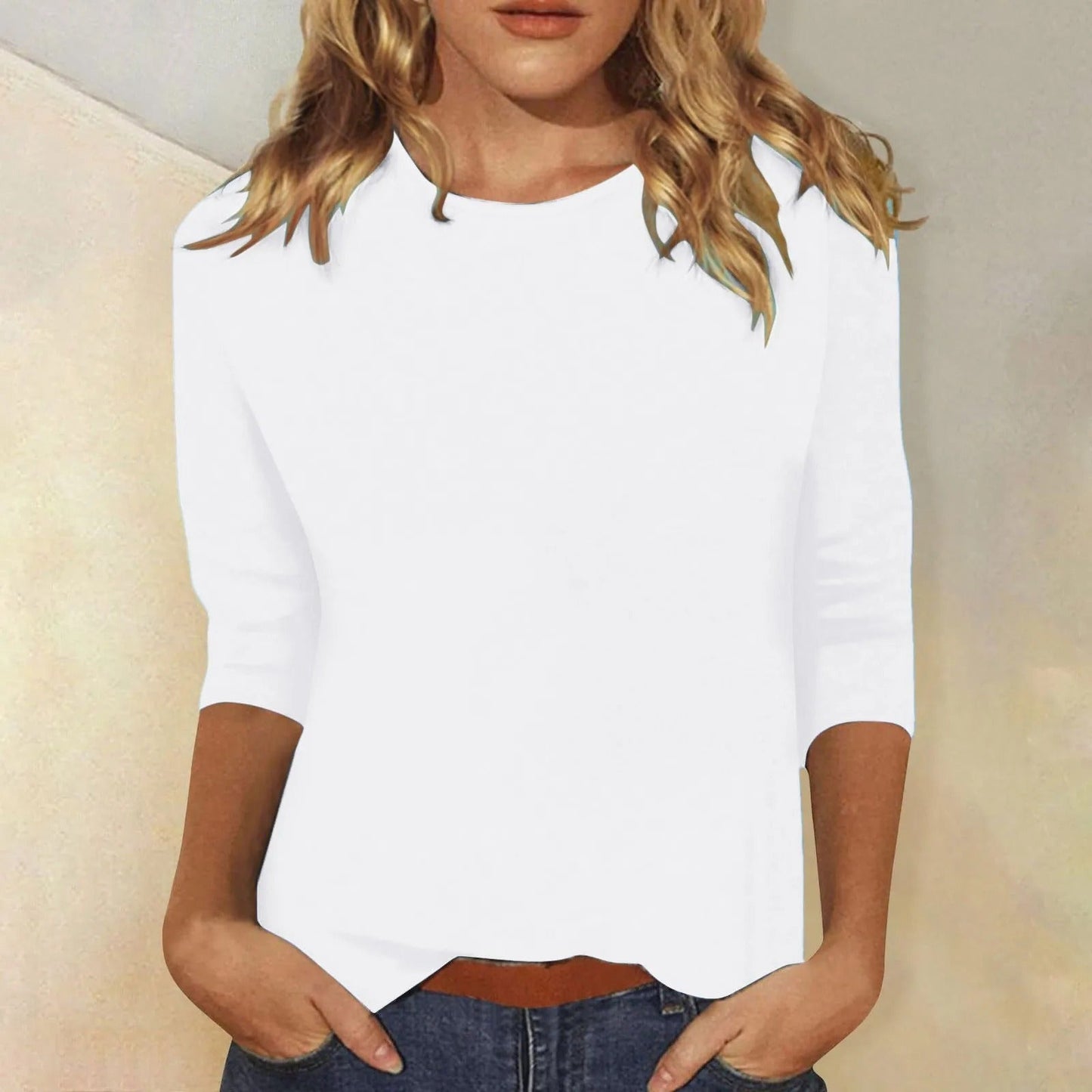 Niki Soft Cotton Tee | Women's Long Sleeve, Relaxed Fit 4