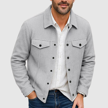 Oliver Regular Fit Shirt Jacket | Collared Button Front Shirt Jacket 2